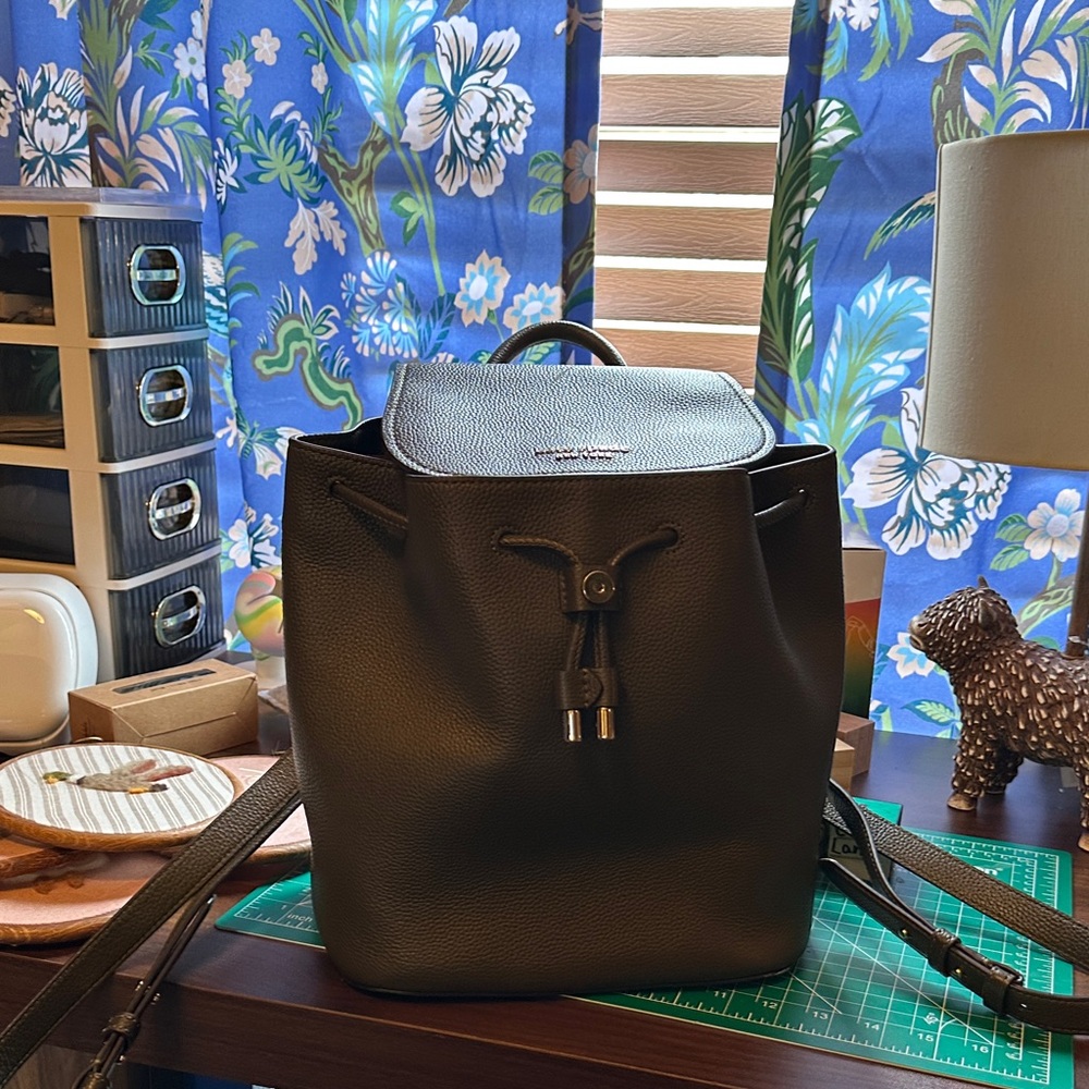 Kate Spade Green Leather Backpack